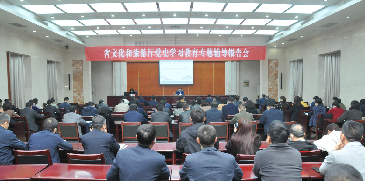 河南省文化和旅遊廳舉辦黨史學(xué)習教育專題輔導報告會(huì)